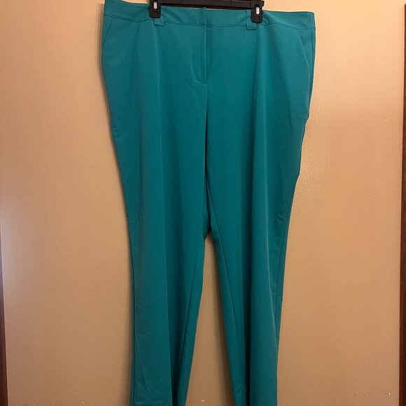 Worthington Women's Plus straight leg pant, Porcelain Green, NWT, SZ 20W - Picture 1 of 5